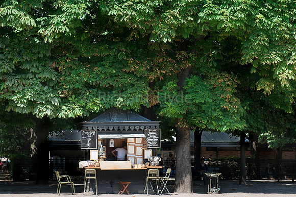 Travel, France, Crepe Kiosk, Paris, Luxenbourg Gardens, Jardin, Garden