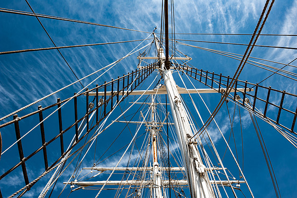 Sky Scraper 002, Tall Ship, Travel, Mystic Connecticut, Mystic Seaport, New England, Travel, 1841 whaleship Charles W. Morgan
