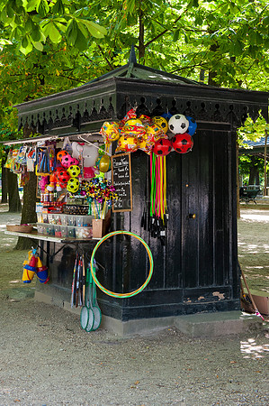 Travel, Kiosk, Paris, Luxenbourg Gardens, Jardin, Garden, France